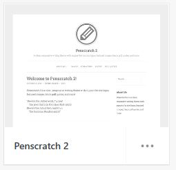 penscratch wordpress theme homepage