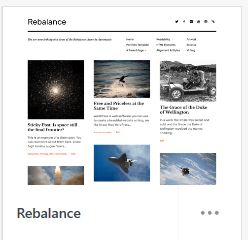 rebelanace wordpress theme homepage